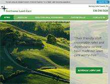 Tablet Screenshot of northwestlawncarenc.com